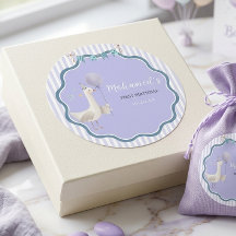 Lila Gans Erster Geburtstag Personalisierte Kinder