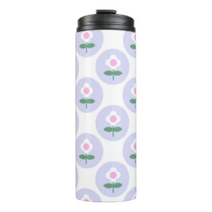 Lila Gänseblümchen-Blumen-Teen-Kids-Süße-Schule Thermosbecher