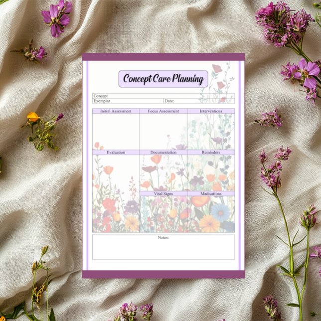 Lila Garten blühen - Planung der Konzepte Notizblock (Von Creator hochgeladen)