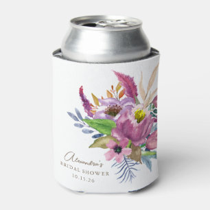 Lila Garten Blumen Minimalistischer Kundenspezifis Dosenkühler