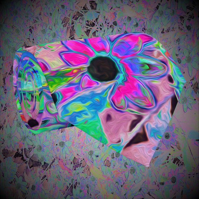 Lila Garten mit Psychedelic Aquamarine-Blume Krawatte (Von Creator hochgeladen)