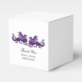 Lila Gastgeschenk Hochzeiten für elegante Dragons Geschenkschachtel