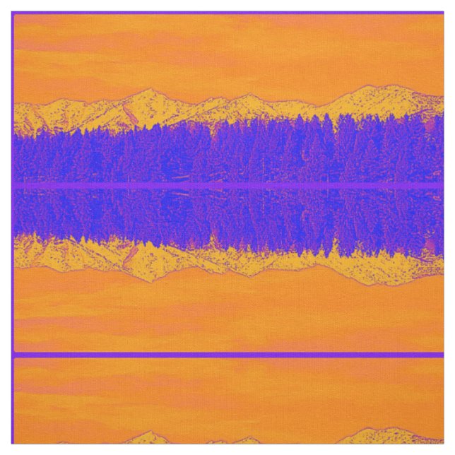 Lila Gebirge Stoff (Muster)