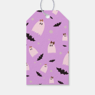 Lila Geister Halloween-Trick oder behandeln Gesche Geschenkanhänger