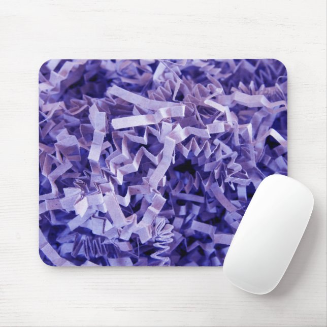 Lila gekrinktes Gerecycelt Füllpapier Mousepad (Mit Mouse)