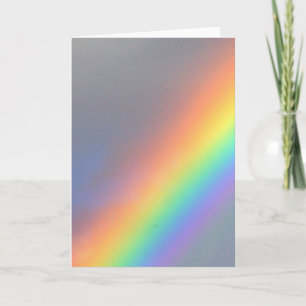 lila gelb blau roter Regenbogen Karte