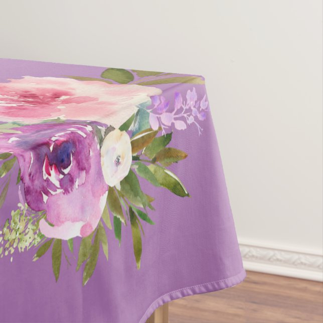Lila Gelbblütentablette Pink Tischdecke (Beispiel)