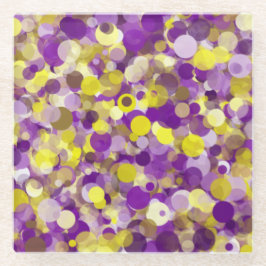 Lila Gelbdotter-Untersetzer Glasuntersetzer