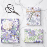 Lila-Gelbe Iris-Blütenfarbe Geschenkpapier Set<br><div class="desc">Ein wunderschönes lila und gelbes Iris-Blumendesign auf diesen Verpackungspapierblättern. Ideal für Geburtstage,  Brautpartys,  Hochzeiten,  Geschenke für sie.</div>