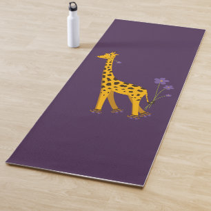 Lila gelbe niedliche lustige yogamatte