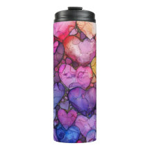 LILA GELBEN PINK BLUE VALENTINE HERZEN