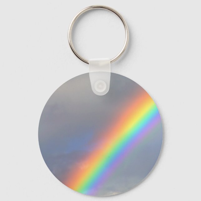 lila-gelber Roter Regenbogen Schlüsselanhänger (Vorderseite)