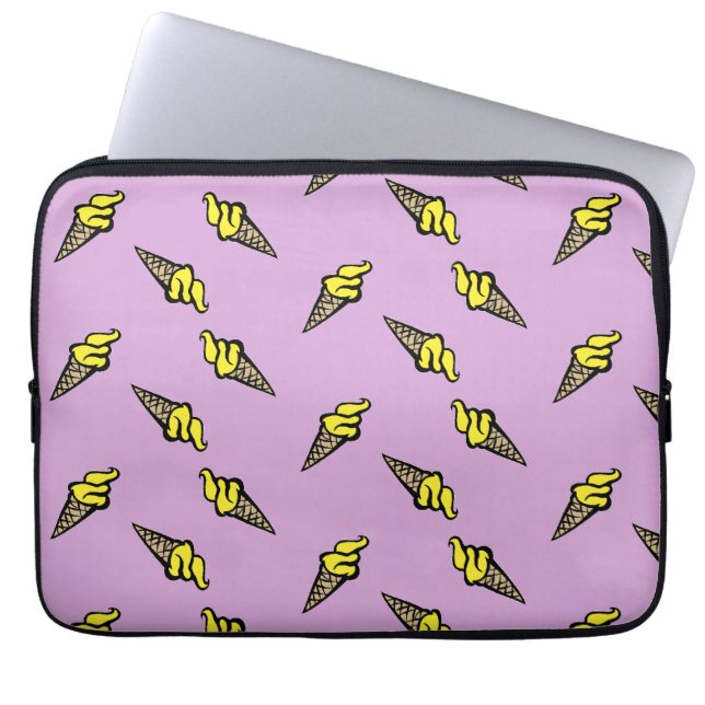 Lila Geleis Laptopschutzhülle (Vorderseite)