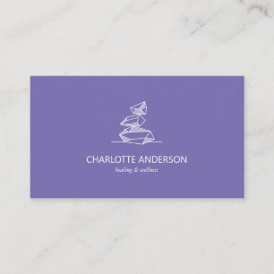 Lila Gem Crystal Business Card Visitenkarte