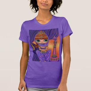 Lila Genie Doll Big Eyes Magic Flasche T-Shirt