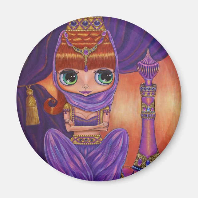 Lila Genie Magnet (Vorne)