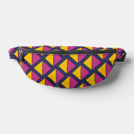Lila Geometric Fanny Pack Bauchtasche