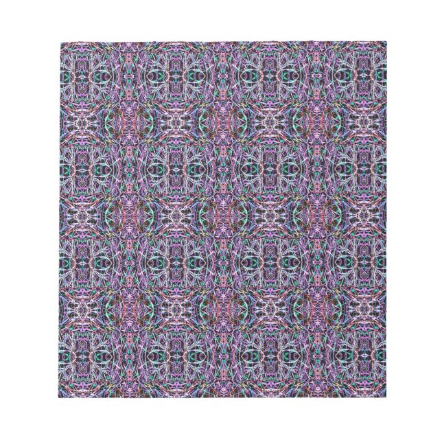 Lila geometrisch rosa notizblock (Vorderseite)