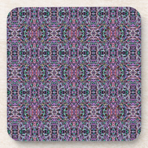 Lila geometrisch rosa untersetzer