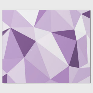 Lila geometrische abstrakte Dreiecke Geschenkpapier