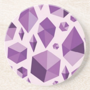 Lila geometrische Juwelformen Untersetzer