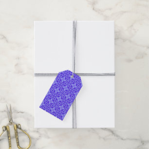 Lila geometrische Kreise Geschenkanhänger