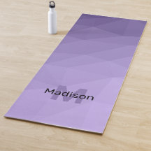 Lila geometrische Maschenmuster Monogram