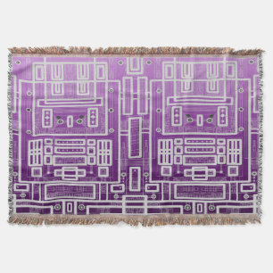 Lila geometrische Schalttafel Decke