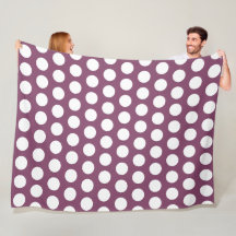 Lila geometrische weiße Polka-Punkte im Herbst