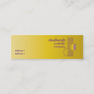 Lila geometrisches - dünn mini visitenkarte