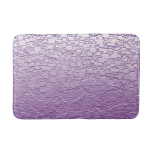 Lila geometrisches Fliesendesign Ombre Badematte