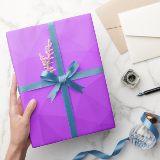 Lila geometrisches Gefälle Geschenkpapier