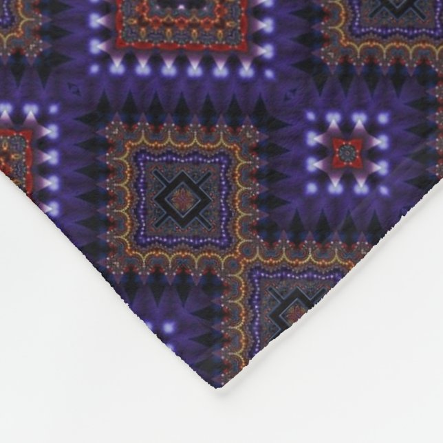 Lila Geometrisches Muster Decke (Ecke)