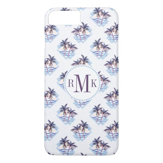 Lila geometrisches Muster für Wasserfarben Case-Mate iPhone Hülle (Rückseite)