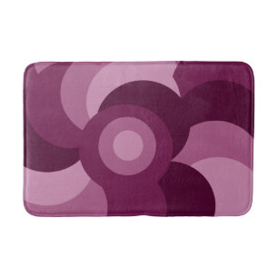 lila geometrisches Muster in modernistischem Rosa Badematte