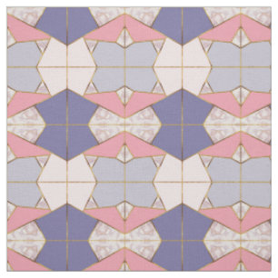 Lila geometrisches Muster in rosa Stoff
