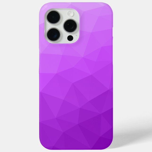 Lila geometrisches Omergefälle Case-Mate iPhone Hülle (Rückseite)