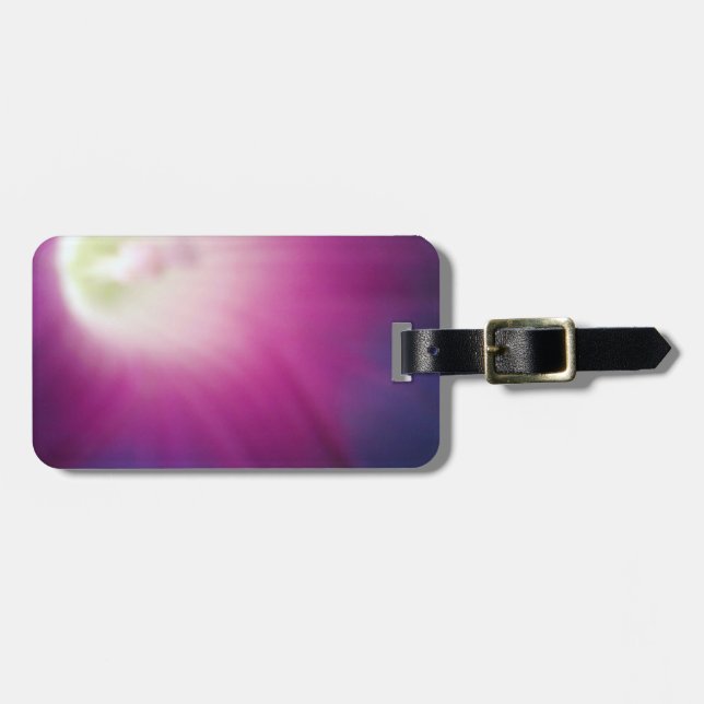 Lila Gepäckanhänger (Vorderseite horizontal)