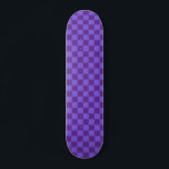 Lila geprüft skateboard<br><div class="desc">Lila Schachbrettmuster-Skateboard</div>