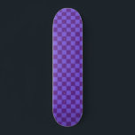 Lila geprüft skateboard<br><div class="desc">Lila Schachbrettmuster-Skateboard</div>