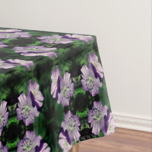 Lila Geranium Blume Pair Abstrakt Tischdecke