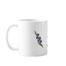 Lila Geschenk für die Tasse Gladiolus Watercolor