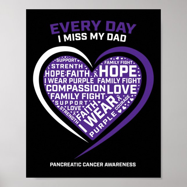 Lila Geschenke aus der Erinnerung an meinen Vater  Poster (Vorne)