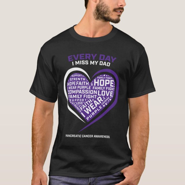 Lila Geschenke aus der Erinnerung an meinen Vater  T-Shirt (Vorderseite)