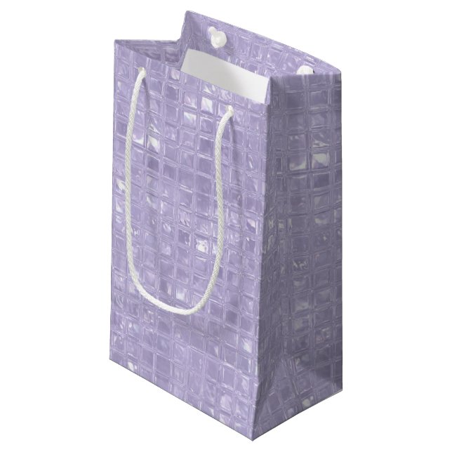 Lila Geschenktasche Kleine Geschenktüte (Vorderseite Schrägansicht)