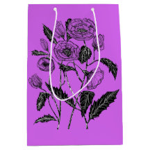 Lila Geschenktasche mit Poppy - Ihre Farben
