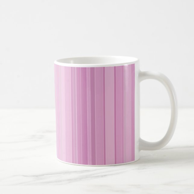 Lila gestreifte Tasse (Rechts)