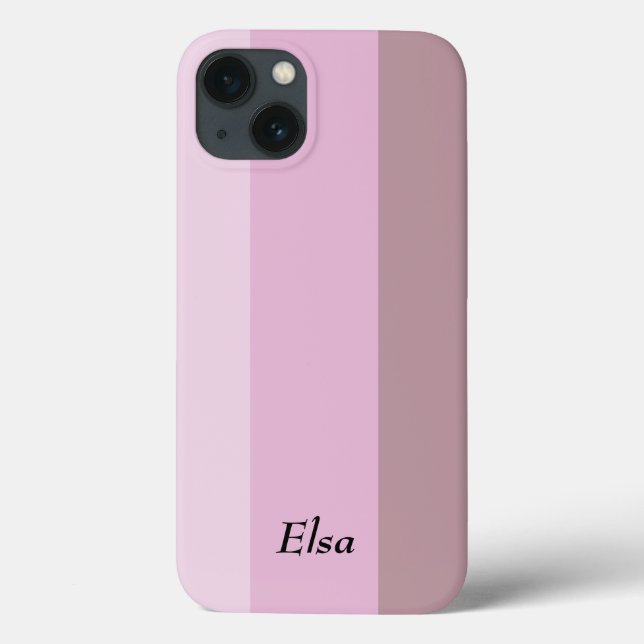 Lila gestrichelte rosa Ombre Custom Case-Mate iPhone Hülle (Rückseite)