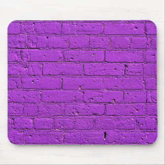 Lila gestrichene Ziegelmauer Mousepad