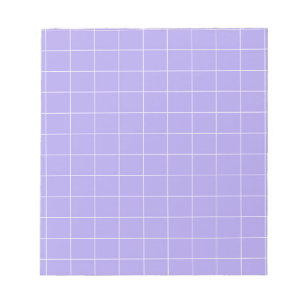 Lila Gingham Checkered Classic Stationery Notizblock